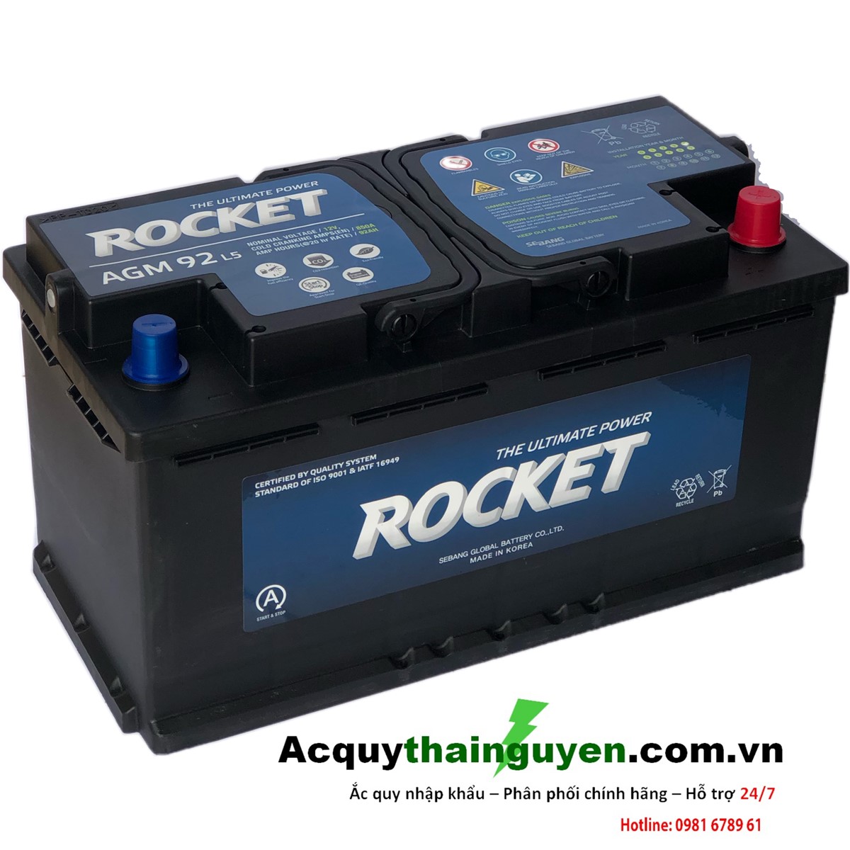 Ắc quy Rocket AGM L5