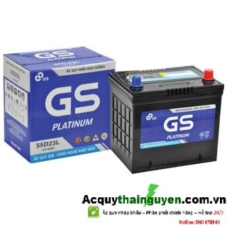 ẮC QUY GS MF 55D23L 12V - 60AH