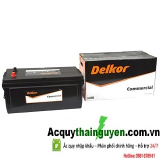 ẮC QUY DELKOR COMMERCIAL 12V - 200AH N200 (210H52L)